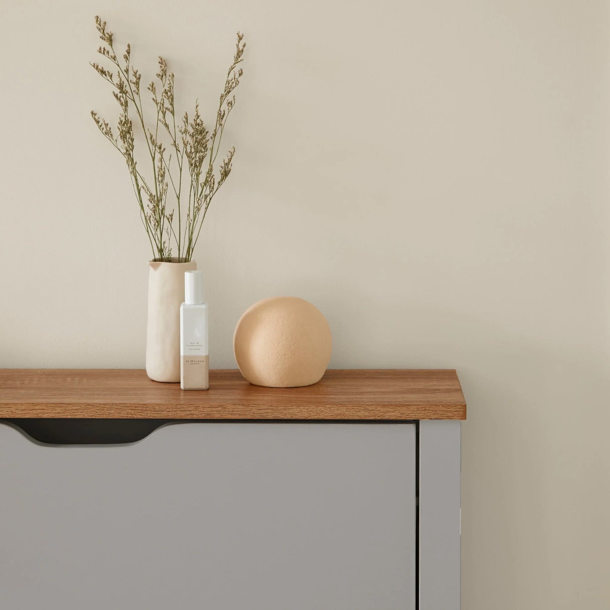 Windsor Shoe Cabinet - 3 Door - Grey - Laura James 