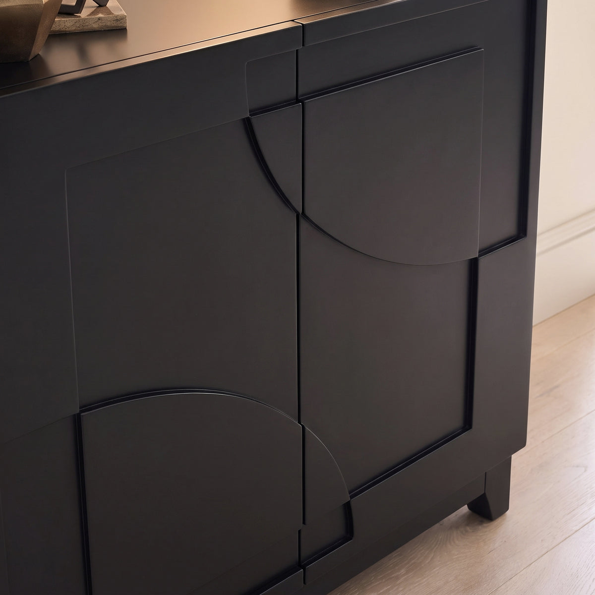Makani 2 Door Sideboard - Noir Black - Laura James 