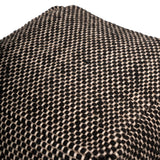 Atcham Wool & Cotton Ottoman Stool - Black