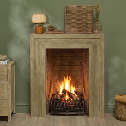 Riley 100cm Fireplace Surround - Chalked Mango Wood - Laura James 