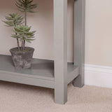 Bampton Stone Grey 2 Drawer Console Table - Laura James 