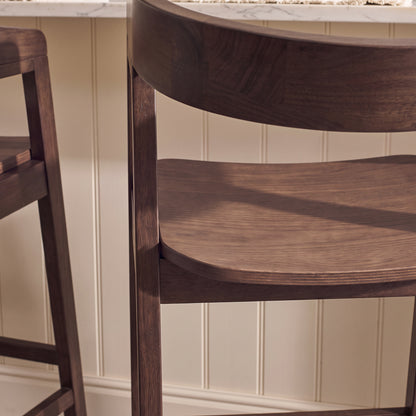 Ella Bar Stool - Coffee Brown - Laura James 