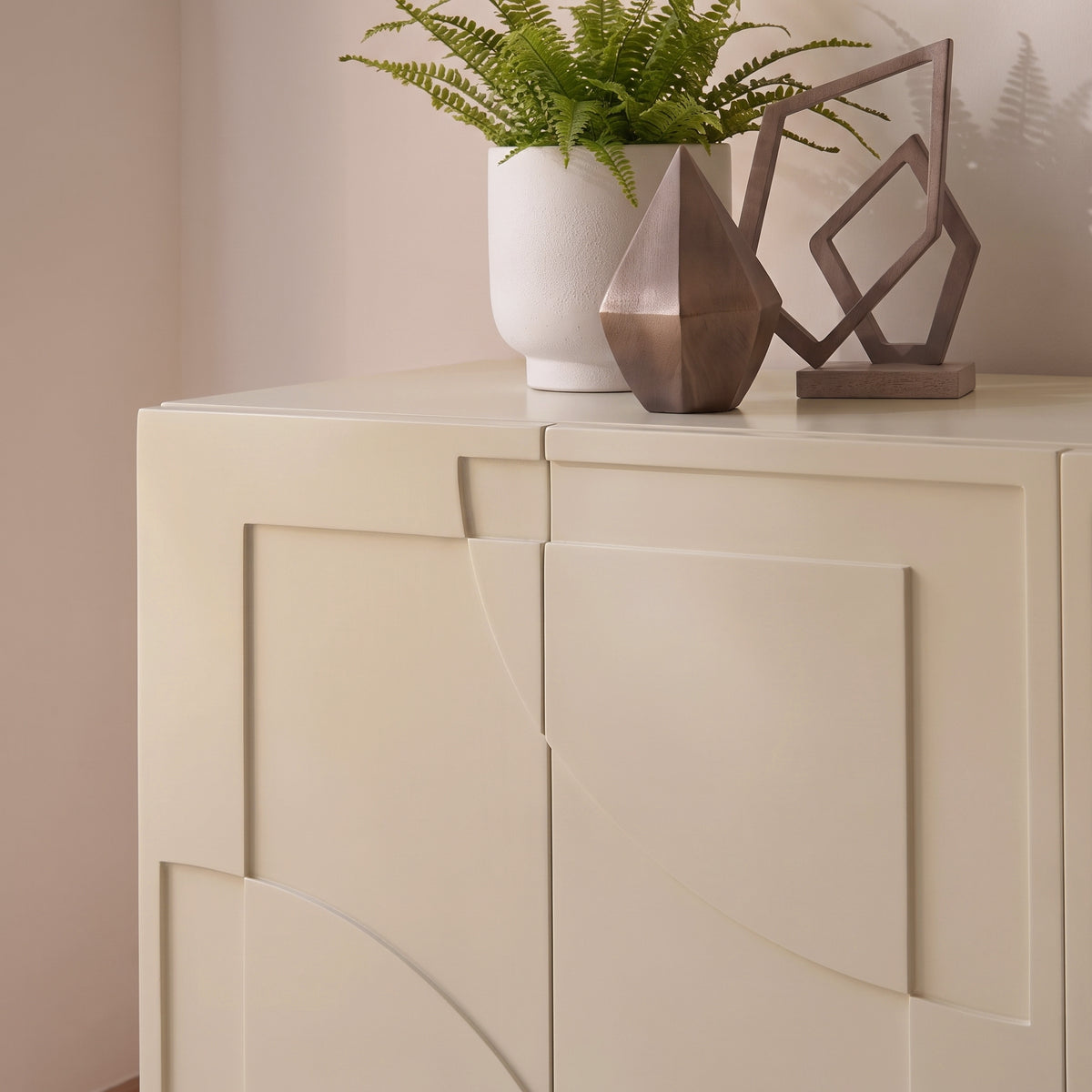 Makani 4 Door Sideboard - Driftwood - Laura James 