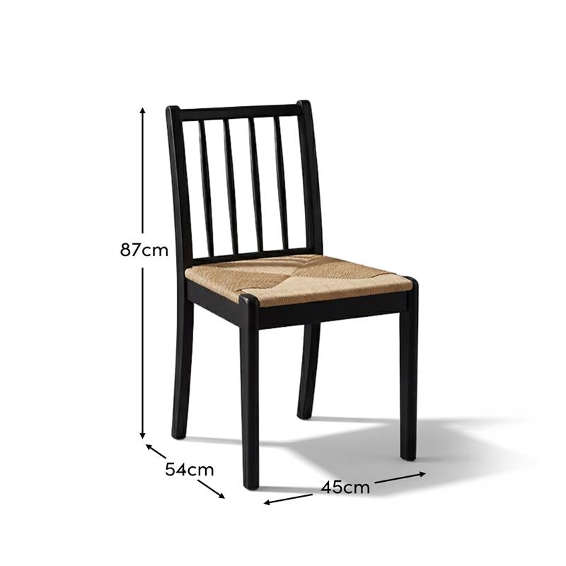 Tilly Natural String Pale Oak Dining Chairs - Set of 2 - Laura James
