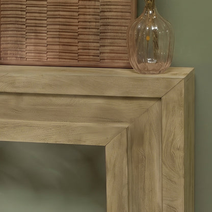Riley 100cm Fireplace Surround - Chalked Mango Wood - Laura James 