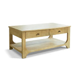 Jade Chalked Mango Wood Rectangular Coffee Table - Laura James