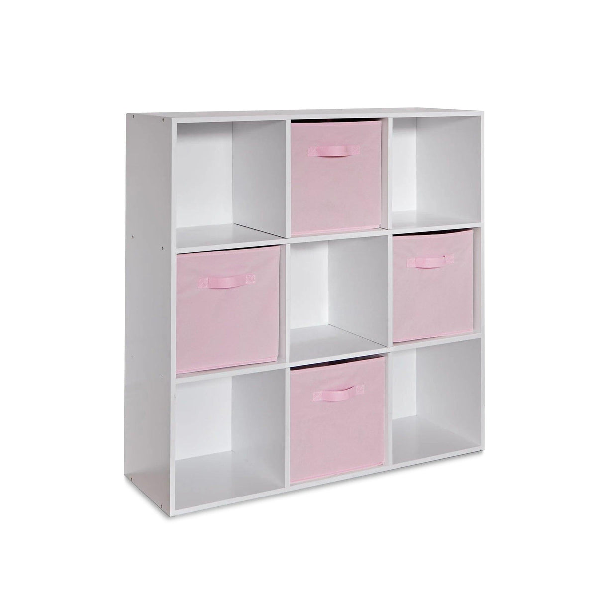 Cara 9 Cube Storage Unit Bookcase & 4 Handled Box Drawers