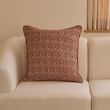 Aldeburgh 57x57cm Cushion Cover - Russet Red Abstract - Laura James 