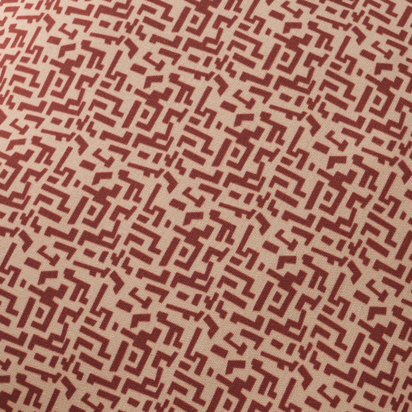 Aldeburgh 57x57cm Cushion Cover - Russet Red Abstract - Laura James 