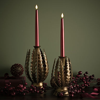 Alta 25cm Metal Candle Holder - Heritage Gold - Laura James 