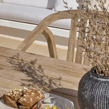 Amelia Wooden Rectangular Dining Table Set with 2 x Shiro 130cm Bench with 2 x Shiro Dining Chairs