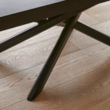 Amelia Black Wood Dining Table - Extendable