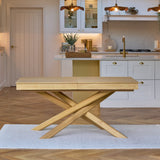 Amelia Pale Oak Wood Dining Table - Extendable - Laura James 