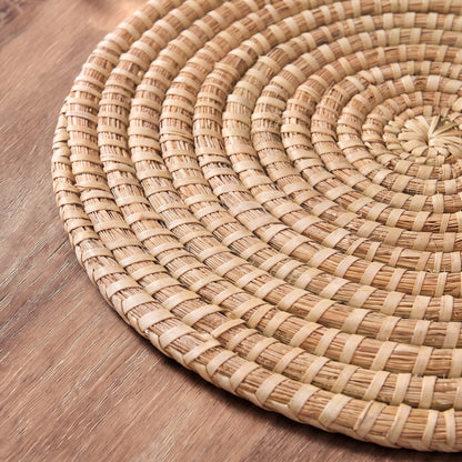 Magura 35cm Round Sea Grass Placemats - Set of 4 - Natural