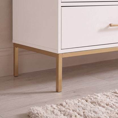 Marie 6 Drawer Chest of Drawers - White