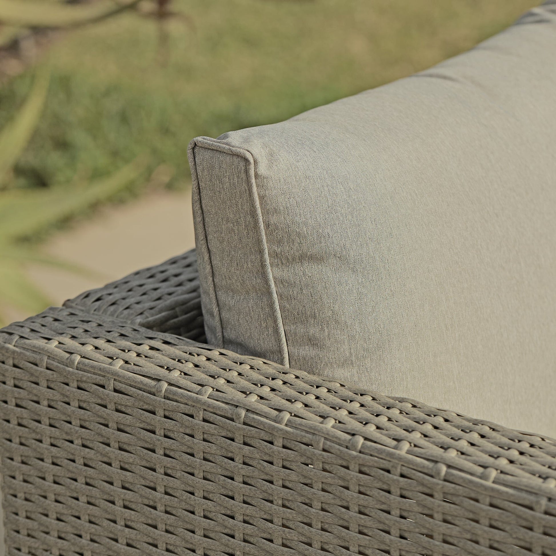 Aria Corner Rattan Sofa Set with Rising Table - Laura James 