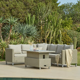 Aria Corner Rattan Sofa Set with Rising Table - Laura James 