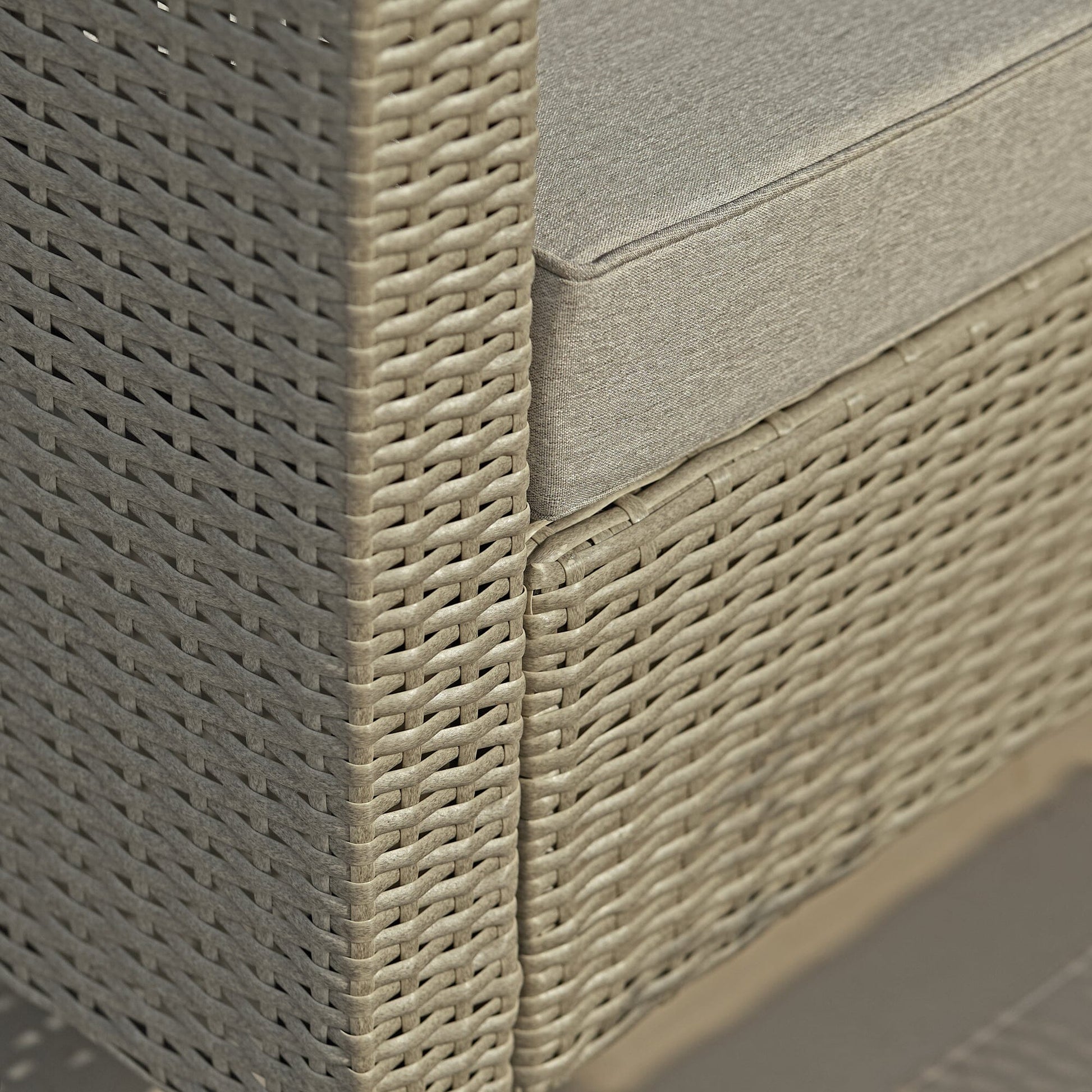 Aria Corner Rattan Sofa Set with Rising Table - Laura James 