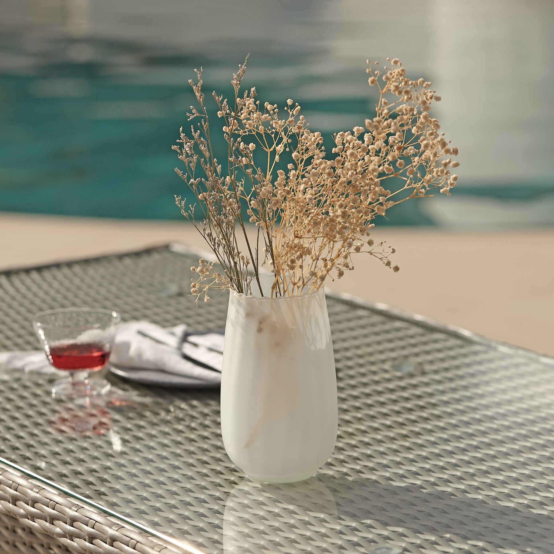 Aria Corner Rattan Sofa Set with Rising Table - Laura James 