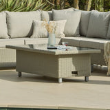 Aria Corner Rattan Sofa Set with Rising Table - Laura James 