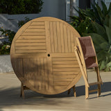 Ashby 6 Seater White Acacia Garden Dining Set with Cove Pink Rope Chairs - 130cm
