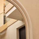 Ashridge 100x70cm Arch Wall Mirror - Oatmeal - Laura James 