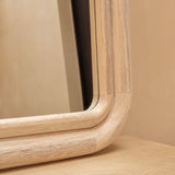 Ashridge 100x70cm Arch Wall Mirror - Whitewash - Laura James 