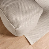 Atcham Clay/Natural Wool & Cotton Ottoman Stool - 45cm X 45cm - Laura James 