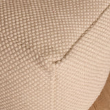 Atcham Clay/Natural Wool & Cotton Ottoman Stool - 45cm X 45cm