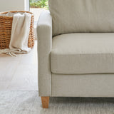 Ava Corner Sofa - Sand with Pale Oak Legs - Laura James
