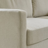 Ava Corner Sofa - Sand with Pale Oak Legs - Laura James