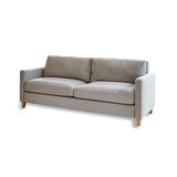 Ava 3 Seater Sofa - Soft Beige with Pale Oak Legs - Laura James