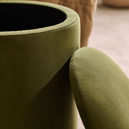 Abigail Storage Pouffe/Footstool - Fern Green - Laura James