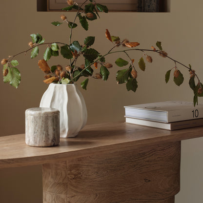 Adam 140cm Almond Brown Oval Console Table