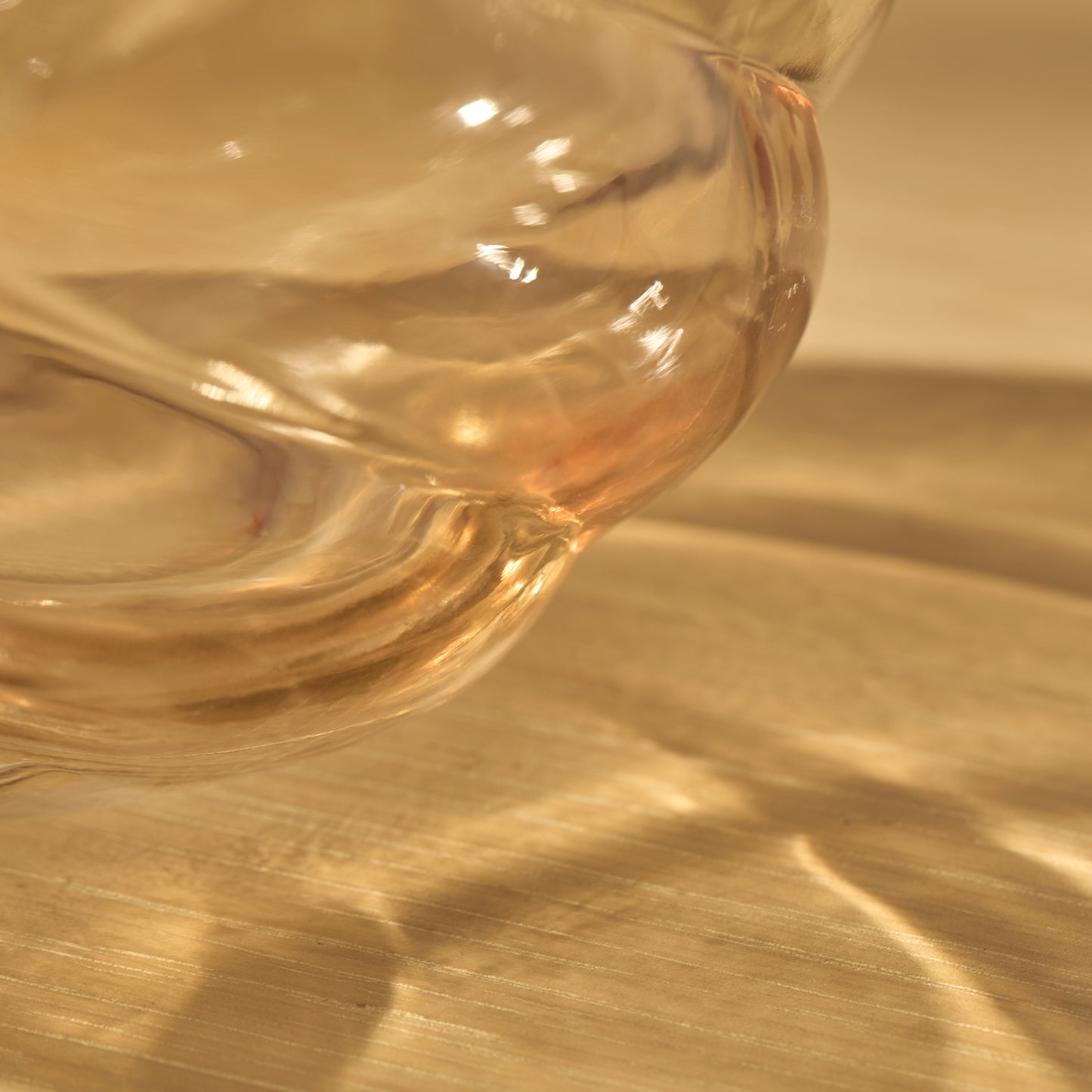 Adria 13cm Glass Vase - Champagne - Laura James