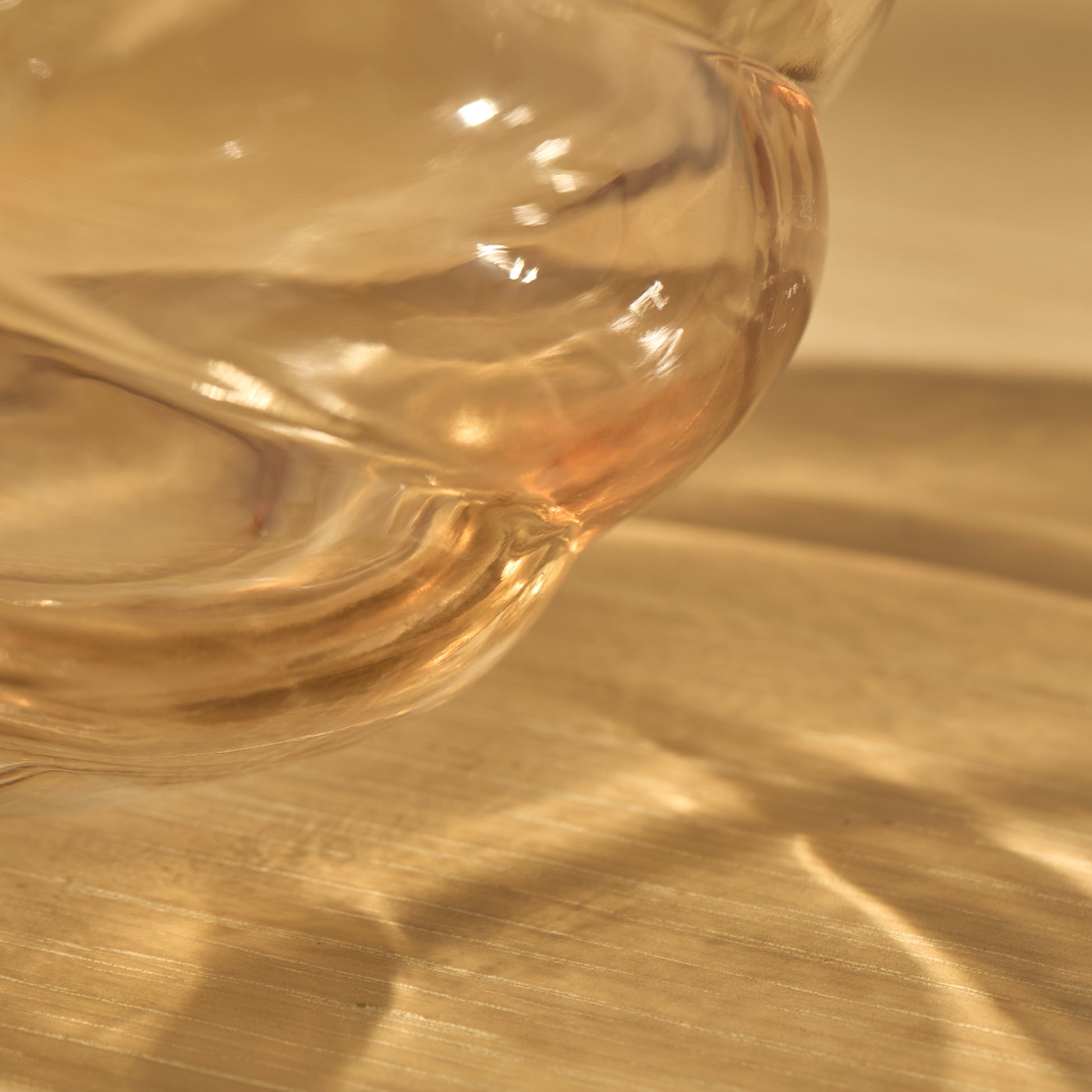 Adria 13cm Glass Vase - Champagne - Laura James