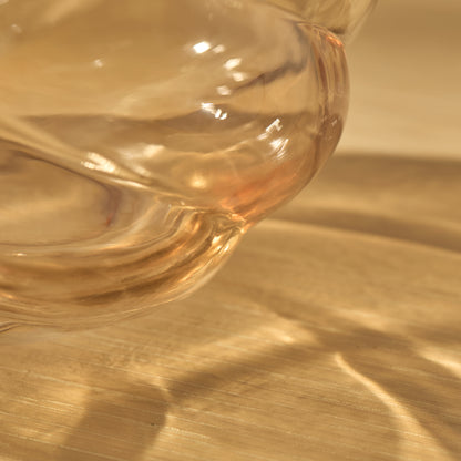 Adria 13cm Glass Vase - Champagne - Laura James