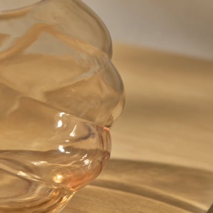 Adria 13cm Glass Vase - Champagne - Laura James