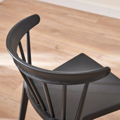 Agatha Dining Chairs - Set of 4 - Black - Laura James 