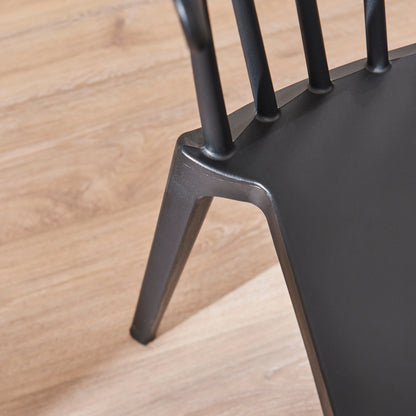 Agatha Dining Chairs - Set of 4 - Black - Laura James 