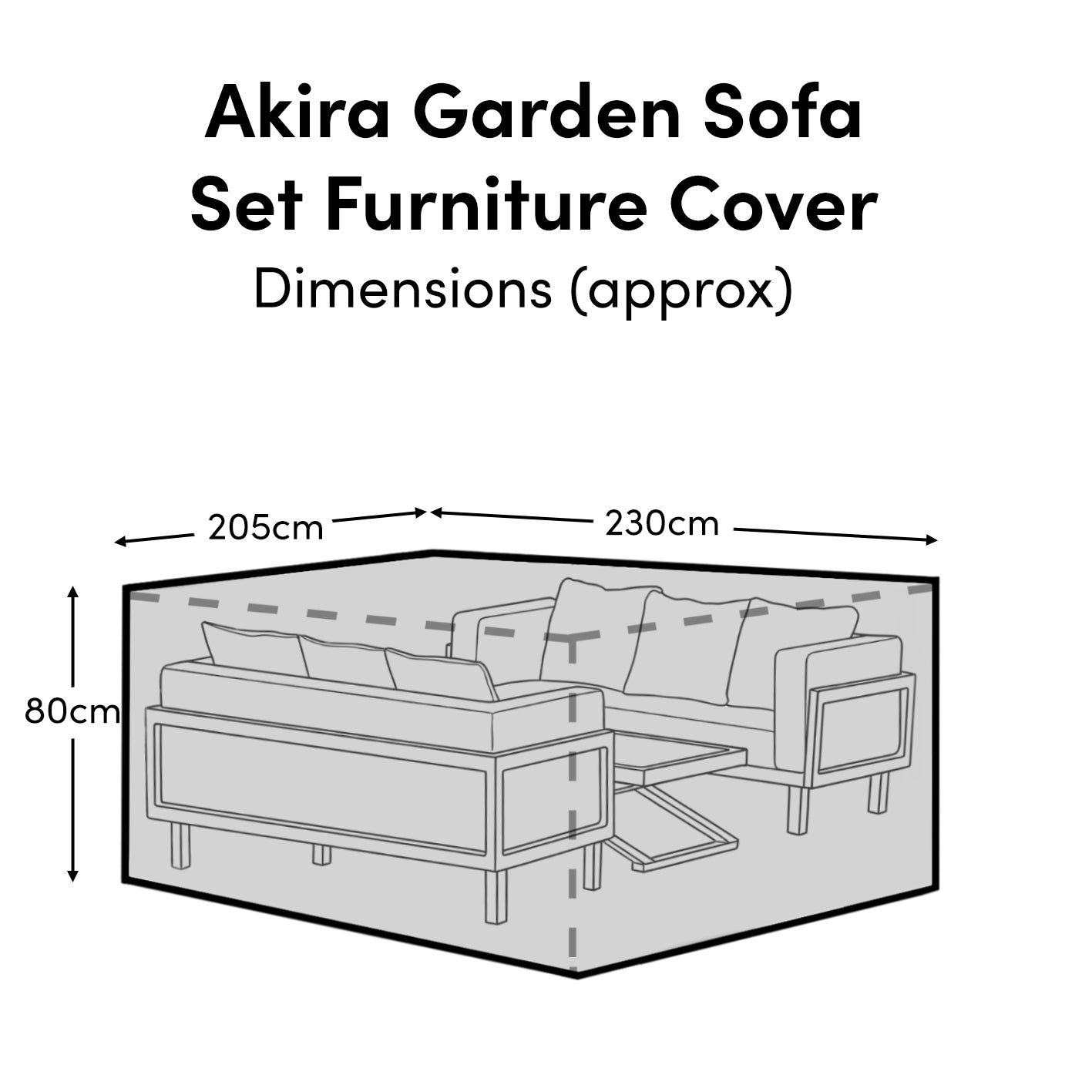 Akira Garden Set Furniture Cover - Laura James