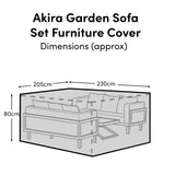 Akira Garden Set Furniture Cover - Laura James
