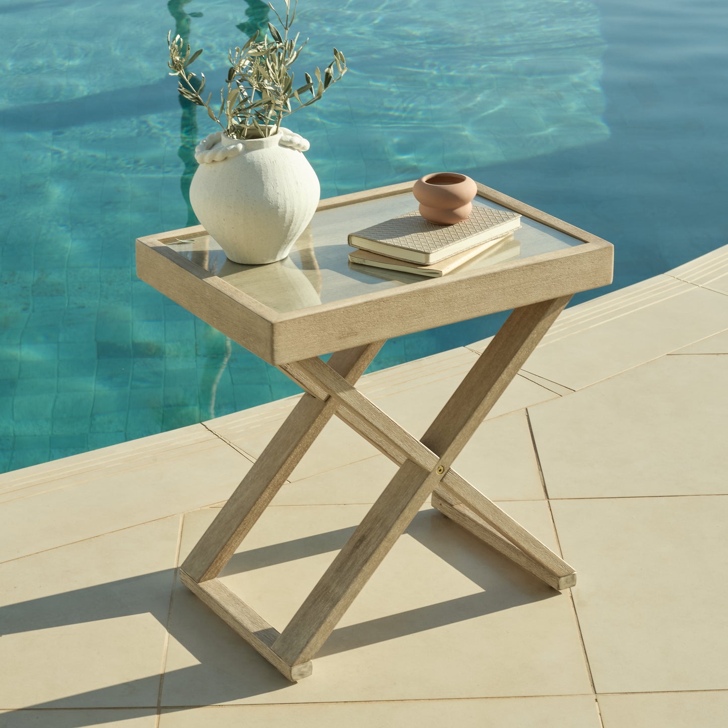 Akira Glass Garden Side Table - Laura James