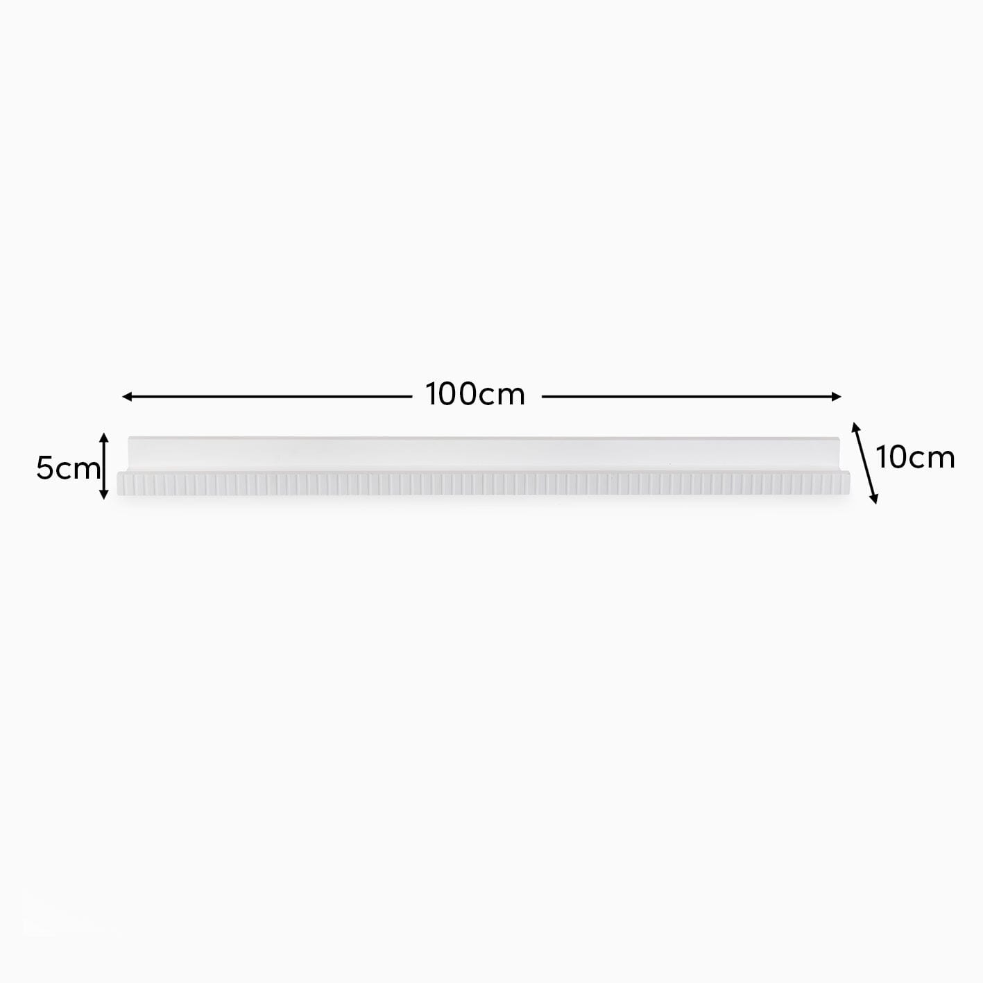 Alba 100cm Picture Ledge - White - Laura James