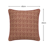 Aldeburgh 45x45cm Cushion Cover - Russet Red Abstract - Laura James 