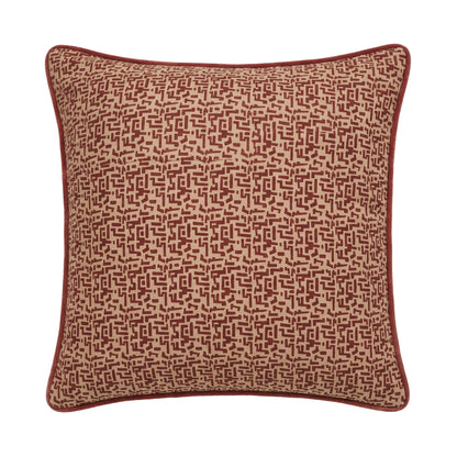 Aldeburgh 57x57cm Cushion Cover - Russet Red Abstract - Laura James 