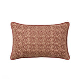 Aldeburgh 35x55cm Cushion Cover - Russet Red Abstract - Laura James 