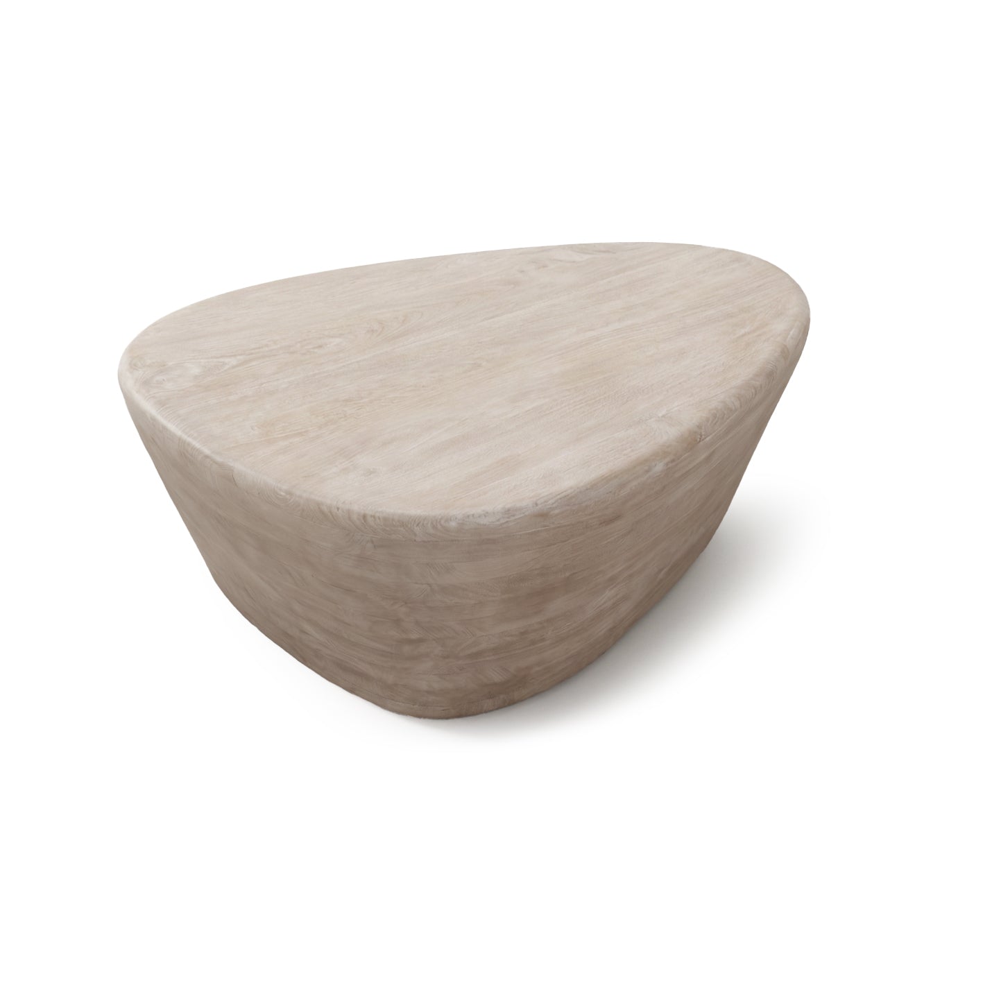 Alder 107cm Limewash Freeform Coffee Table - Laura James 