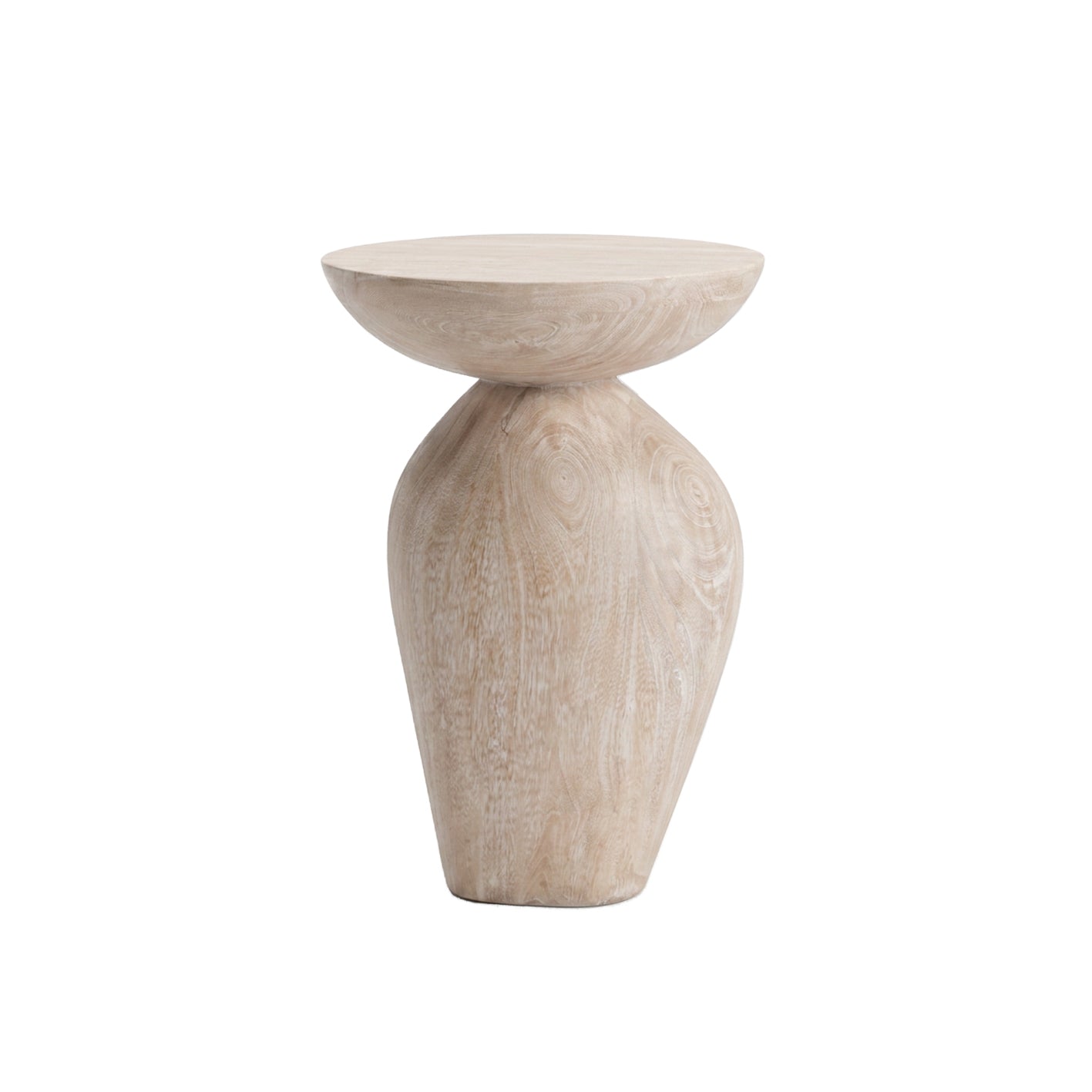 Alder 35cm Limewash Side Table - Laura James 