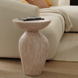 Alder 35cm Limewash Side Table - Laura James 